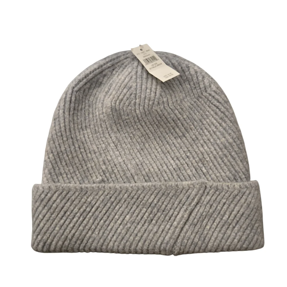 NWT Aerie Ribbed Knit Beanie Grey Unisex One Size New